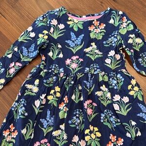 Mini Boden Navy Floral Kids Dress